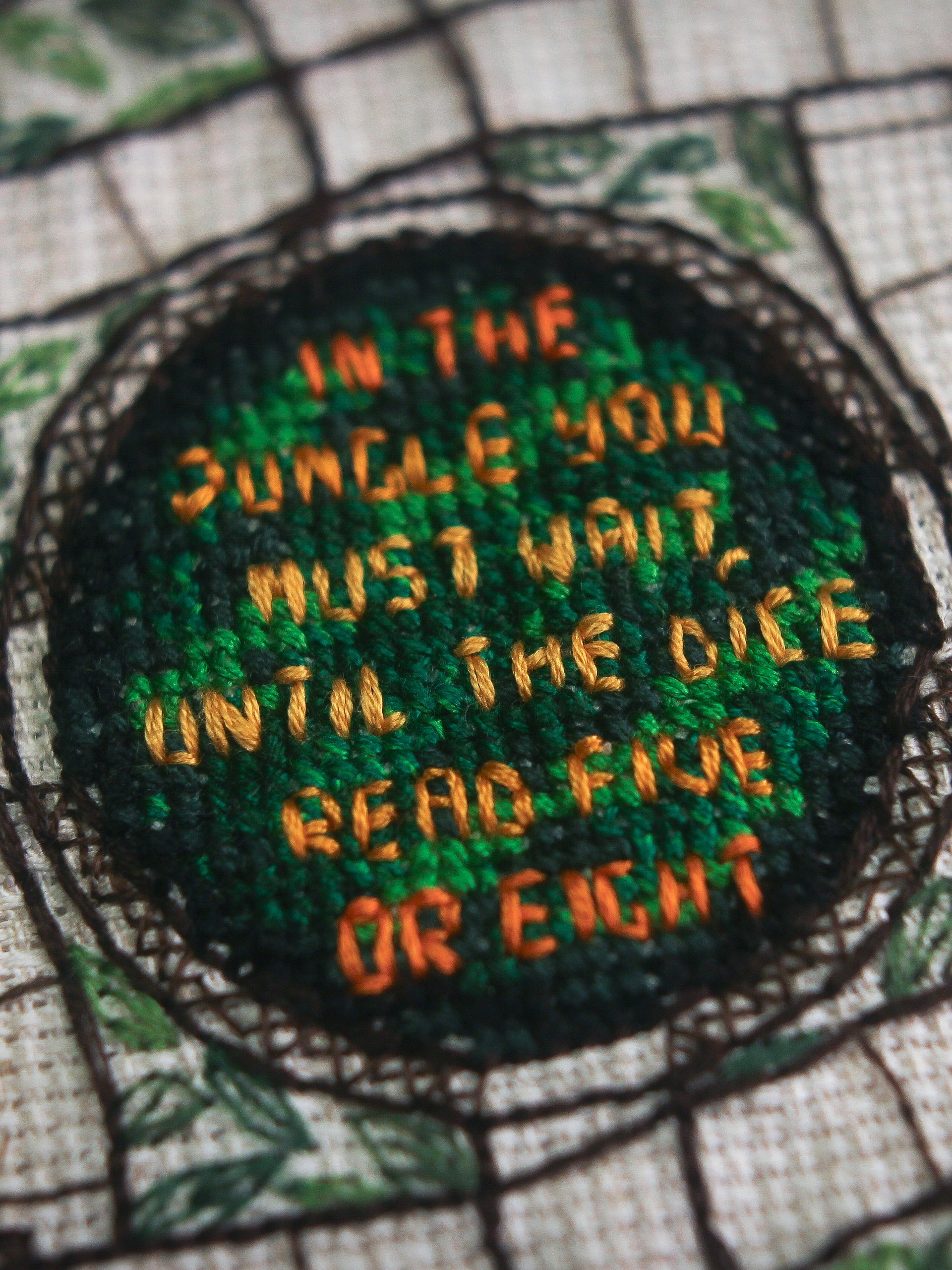 In The Jungle • Blackwork Cross Stitch Pattern • PDF Digital Download product image (9)