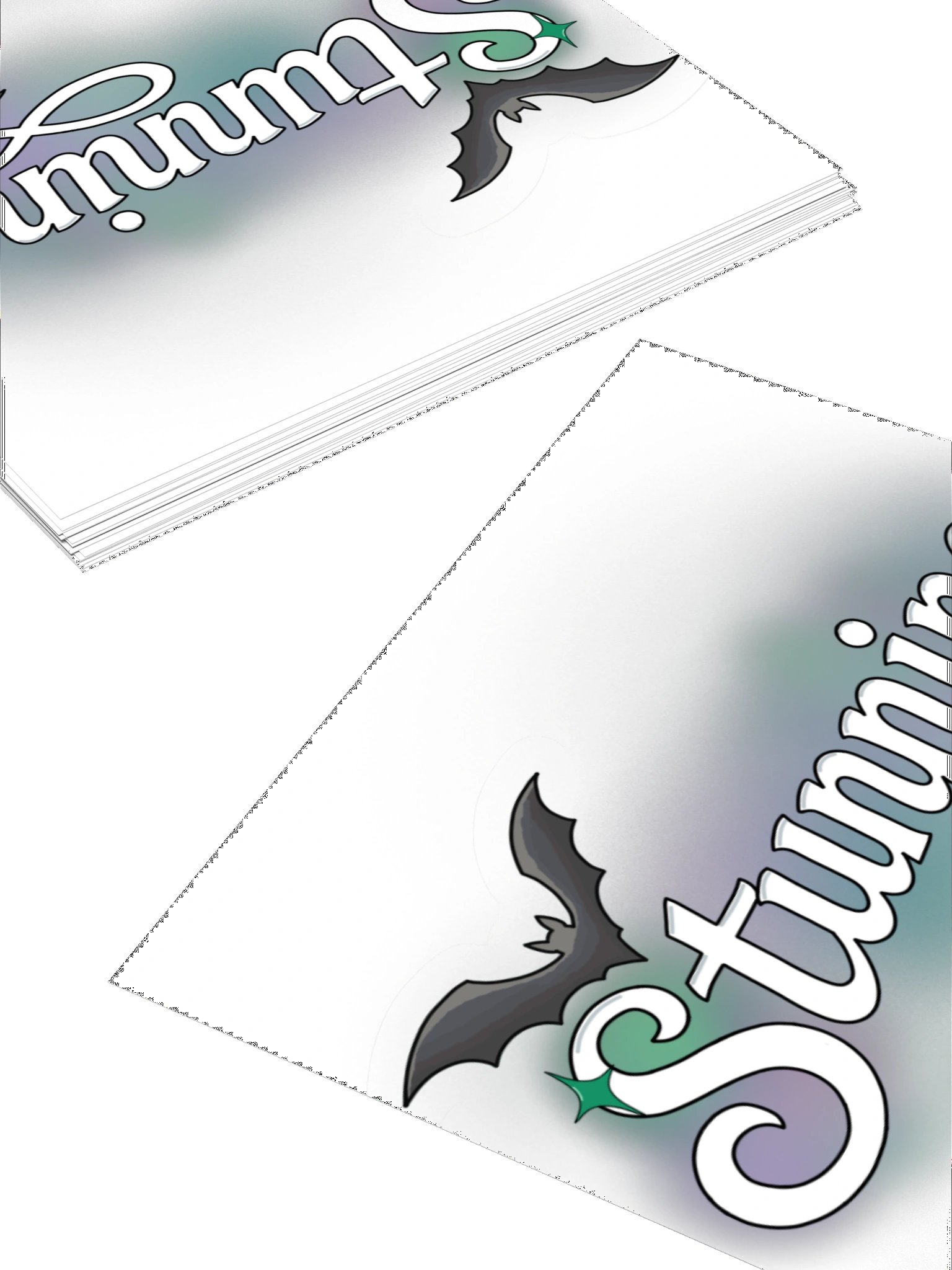 Stunning - White Text Sticker product image (4)