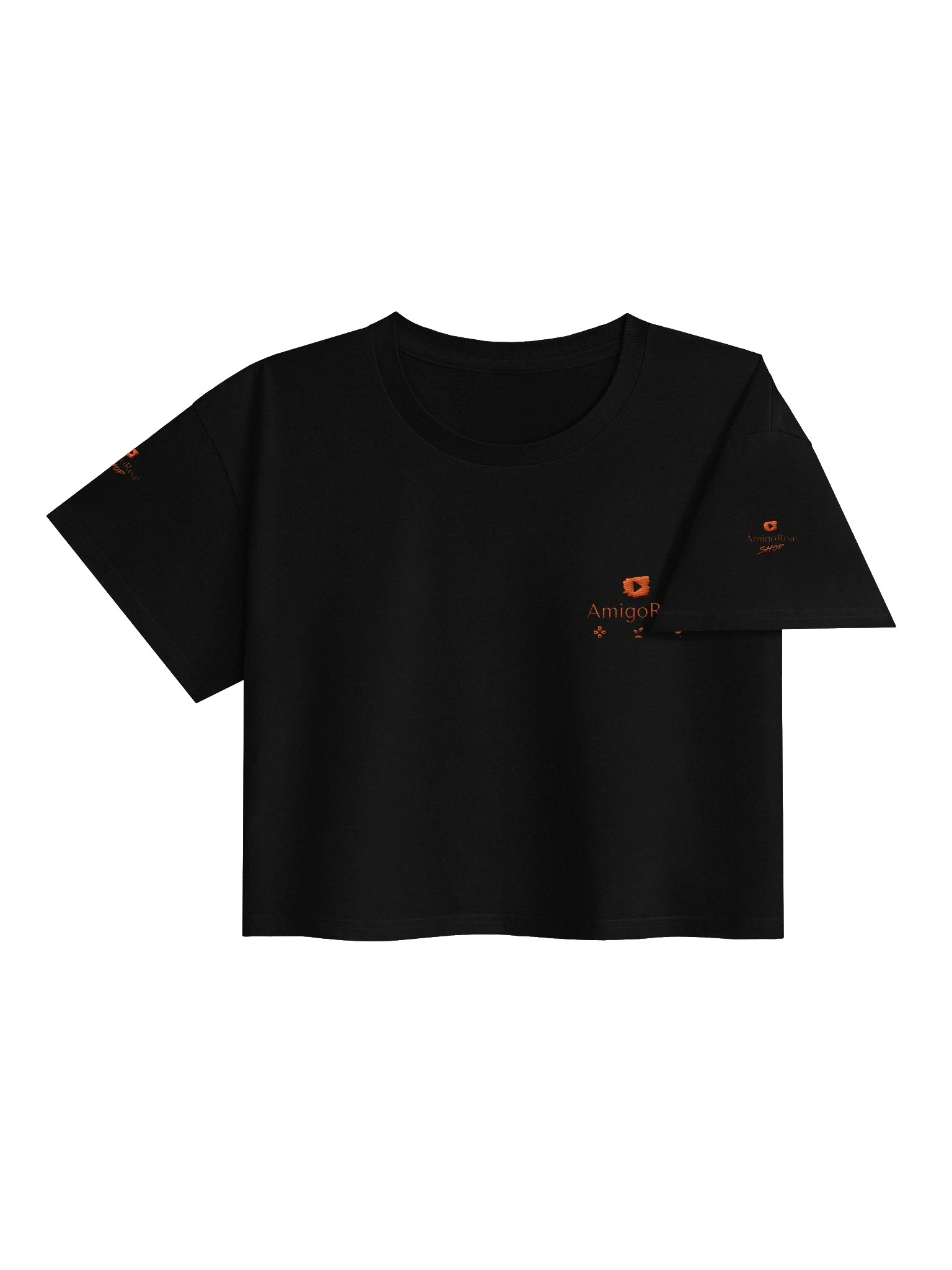 AmigoReal Damen Gekämmtes Crop Top Shirt product image (31)
