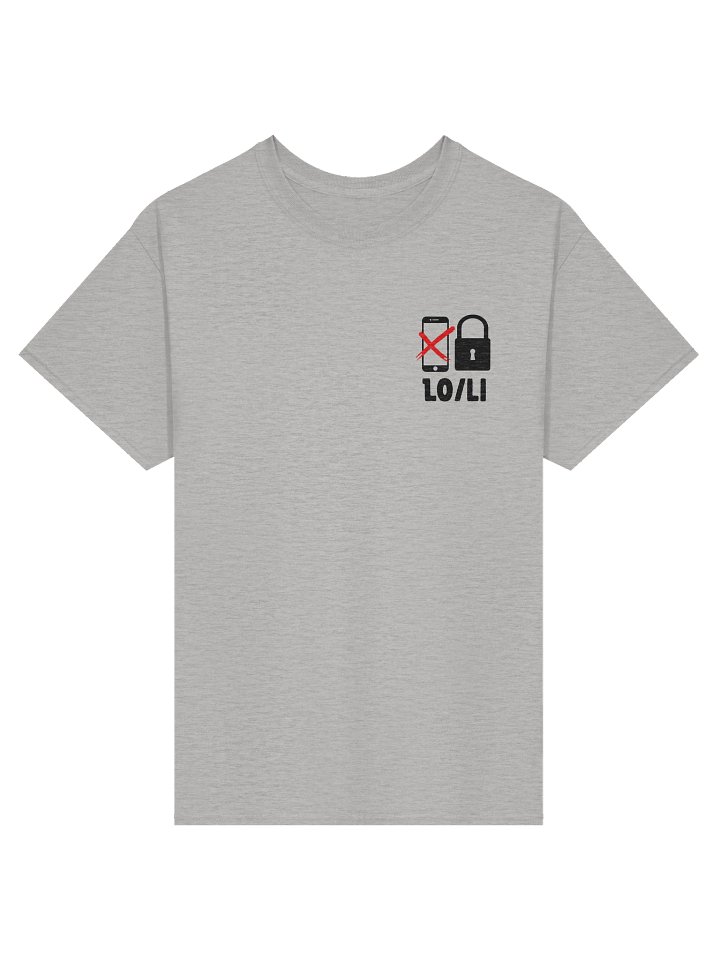 Log Off Lock In T Shirt Black Letters product image (2)