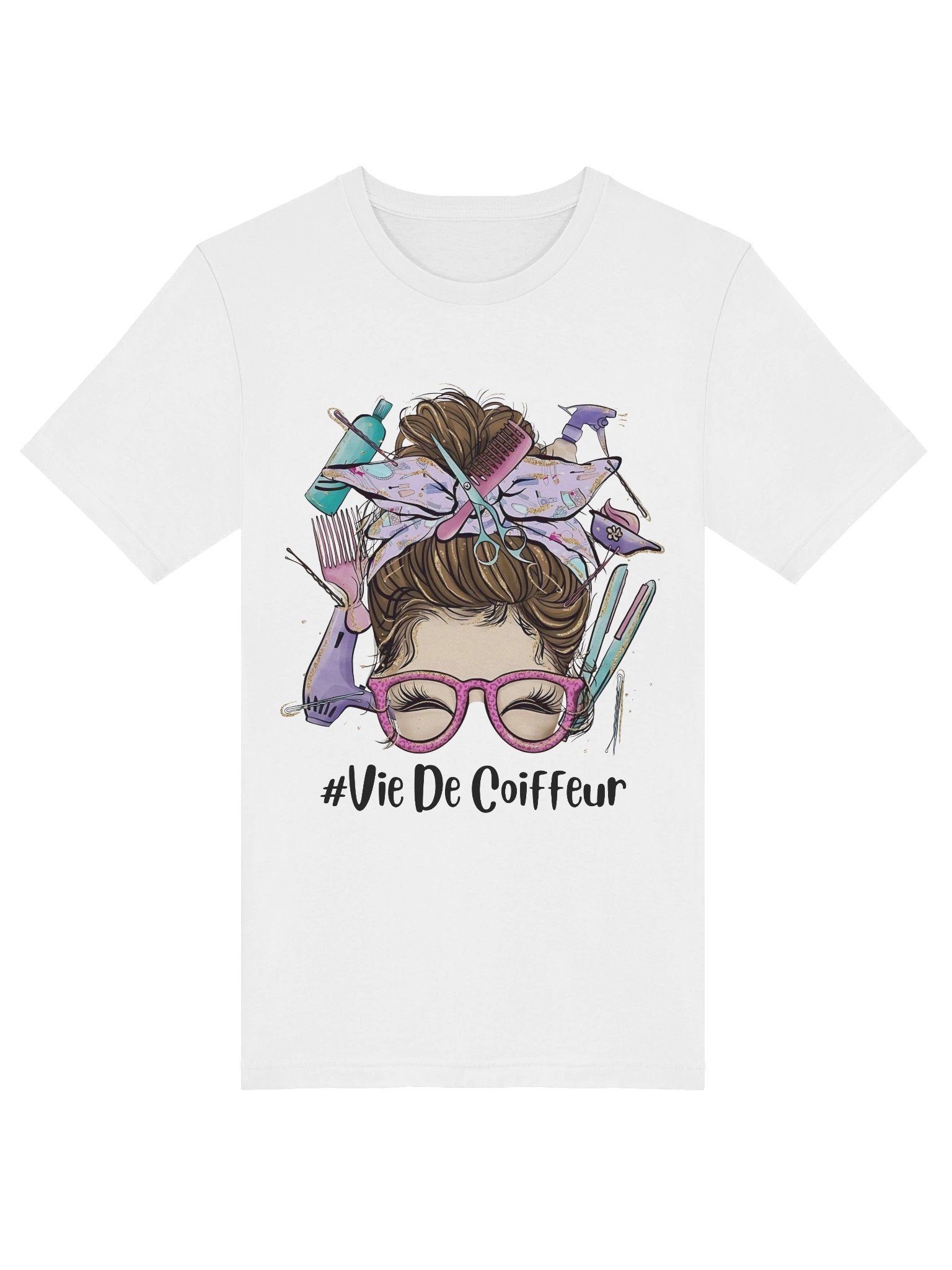 T-shirt #VieDeCoiffeur – Le Style des Passionnés de Coiffure product image (109)