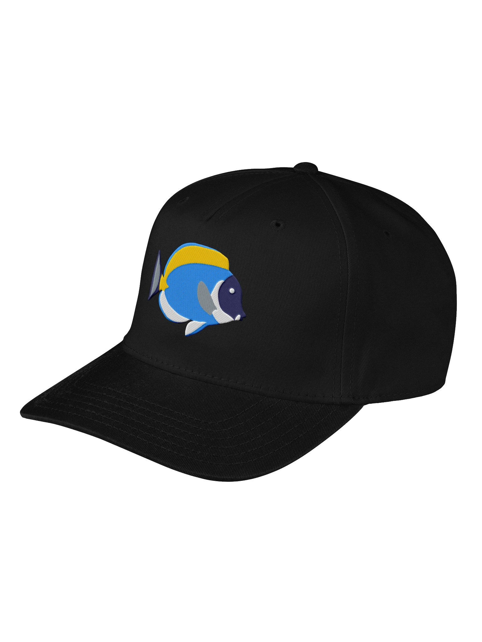 Powder Blue Tang Mid-Profile Baseball Cap (Embroidered) for Reef and Marine Aquarium Lovers product image (5)