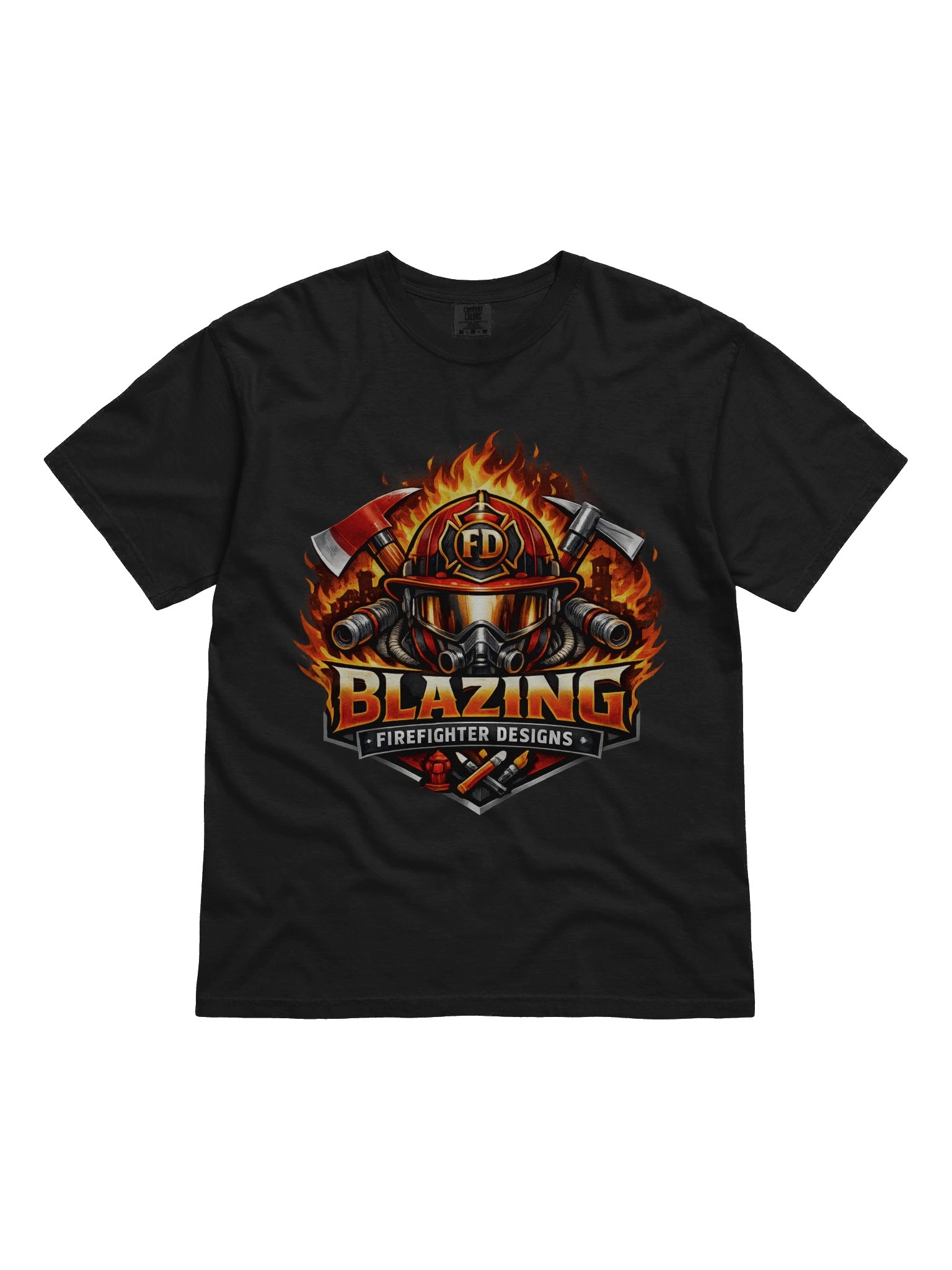 Blazing Firefighter Designs Logo Shirt product image (1)