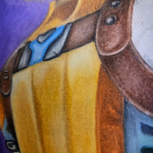 Detail shot of Ratchet from my Ratchet & 
Clank piece.

Stop by the studio Sundays for LIVE art!!
kick.com/mcleodscreations

...