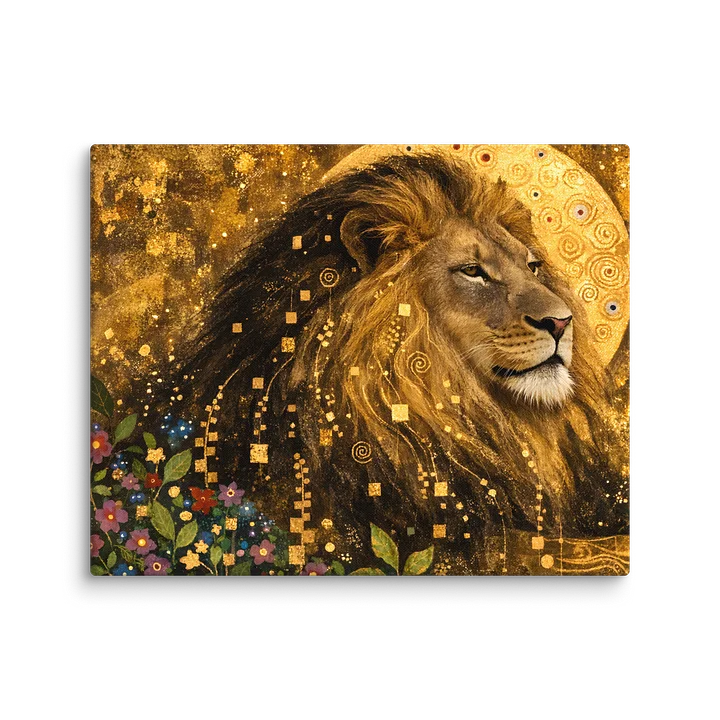 Goldener Wächter – Majestätischer Löwe im Klimt-Stil product image (8)