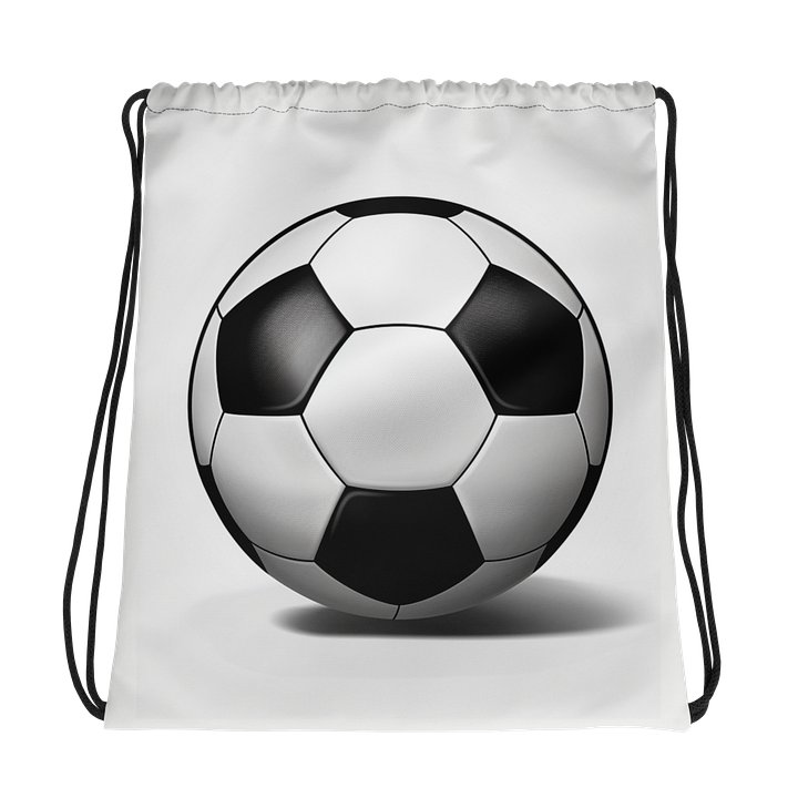 Classic Soccer Ball Drawstring Bag product image (1)