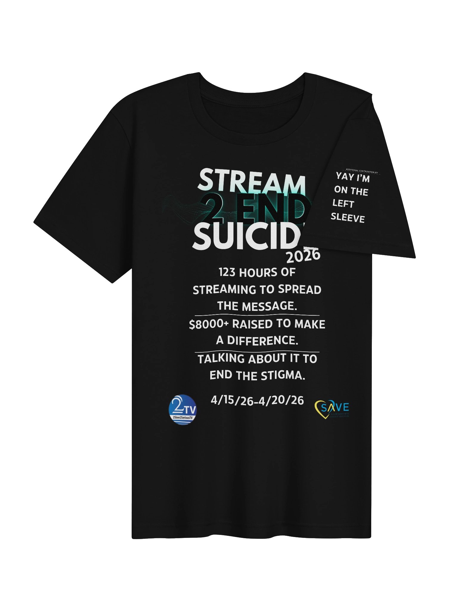 Stream 2 End Suicide 2026 Tee product image (12)