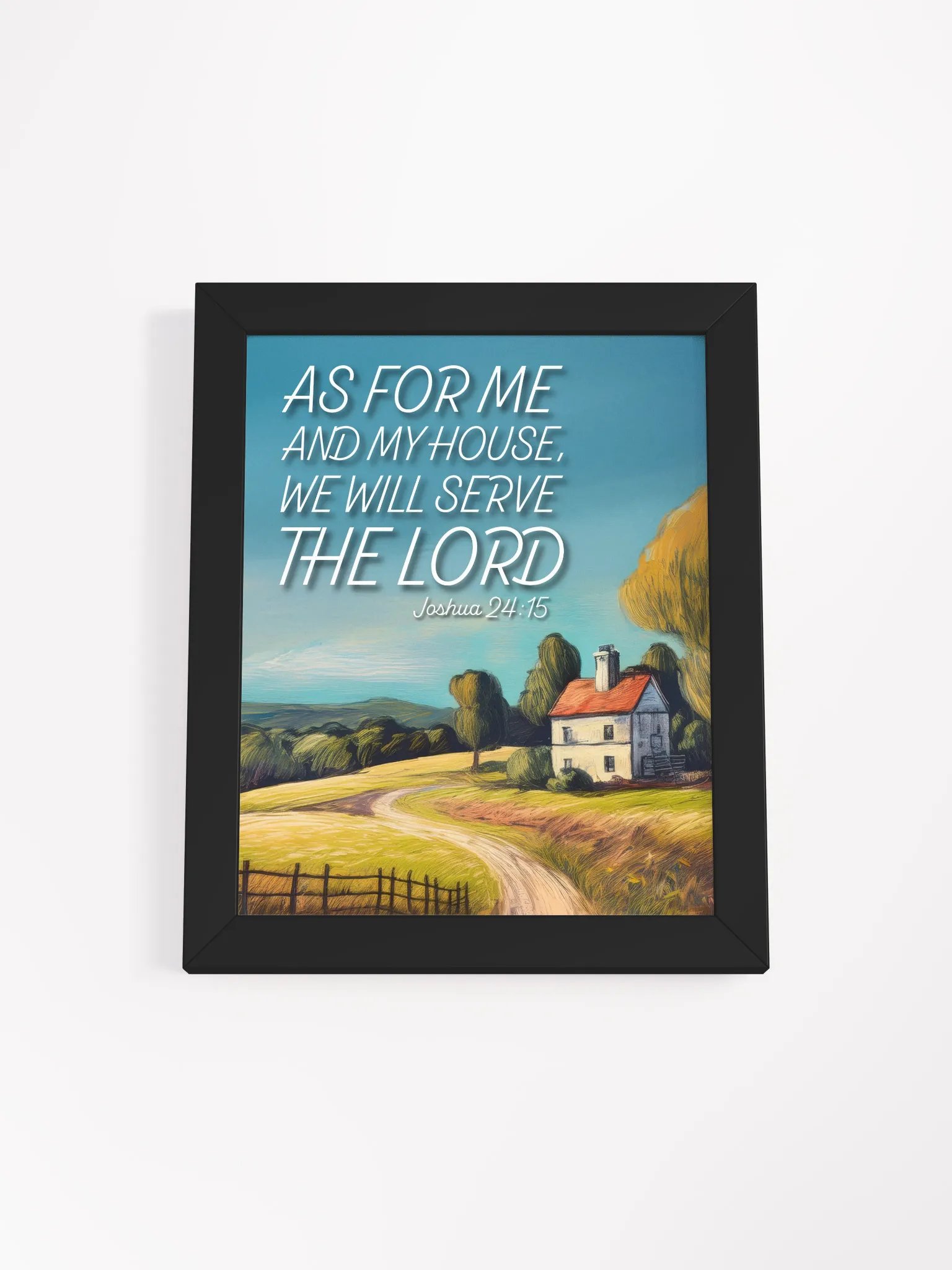 "As For Me And My House" Full-Color Framed Art product image (1)