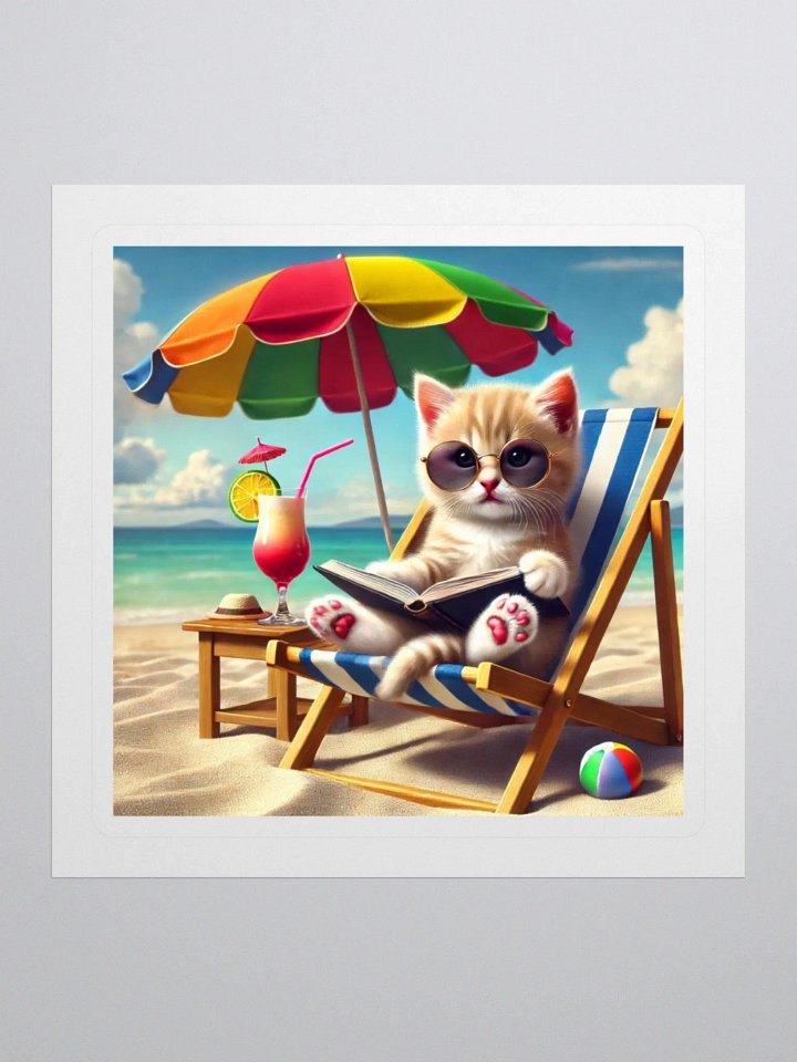 Beach Vibes: Relaxed Kitty product image (1)