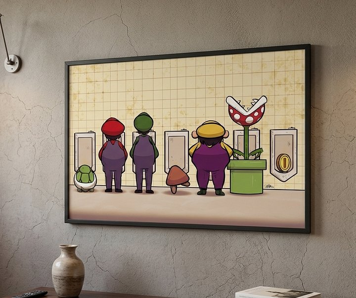 Mushroom Kingom Lineup - PRINT! product image (2)