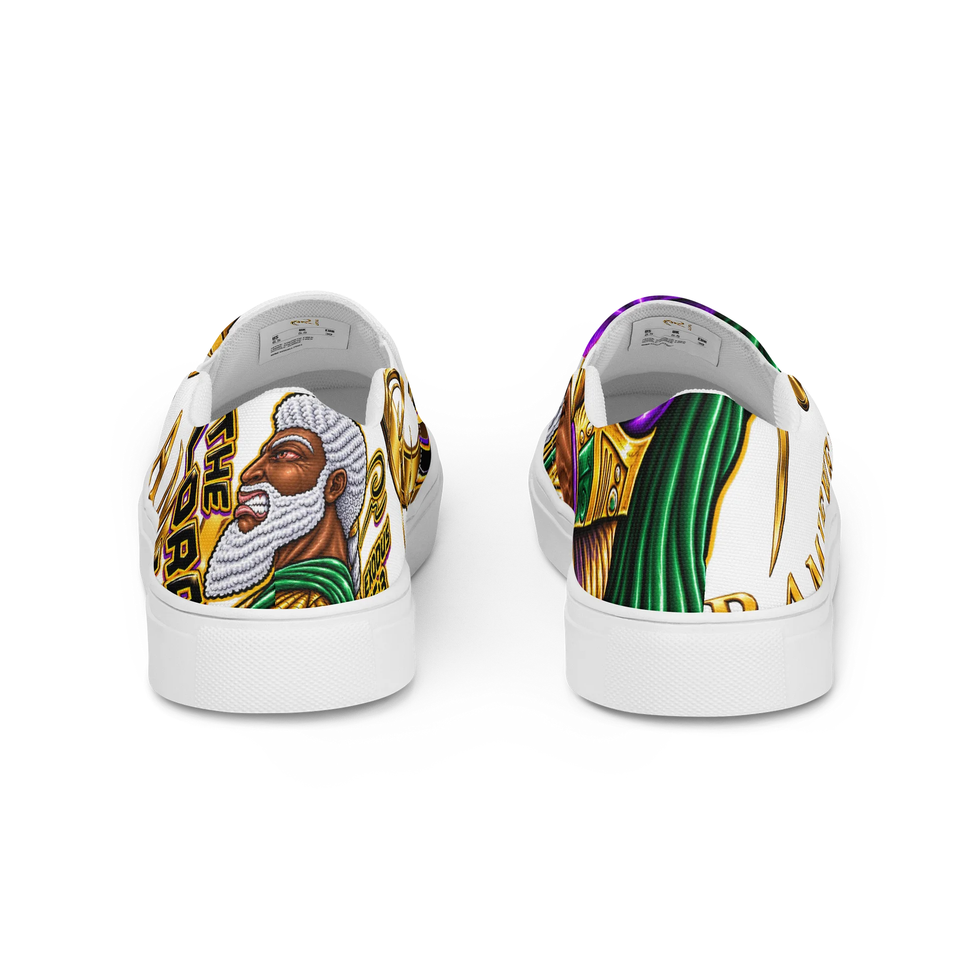 The Lord, A Man of War Graphic Slip-On Shoes product image (4)