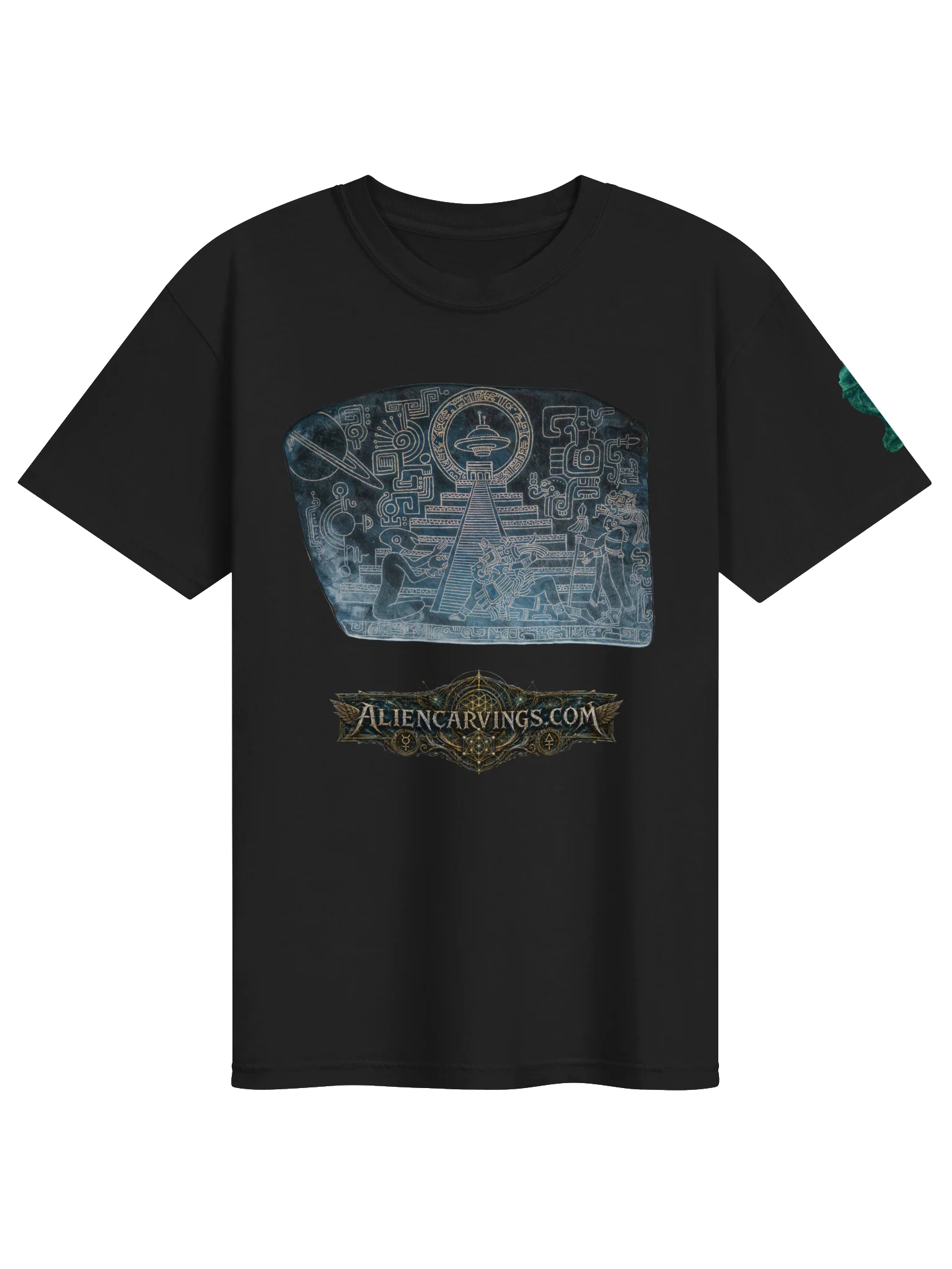 Aliencarvings.com Obsidian Story Tablet T-Shirt product image (1)