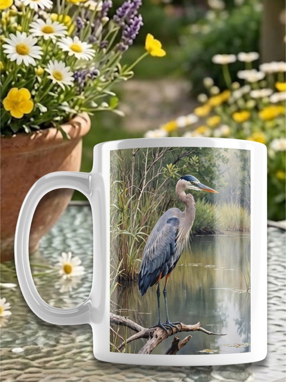 Great Blue Heron | Bird Coffee Mug product image (1)