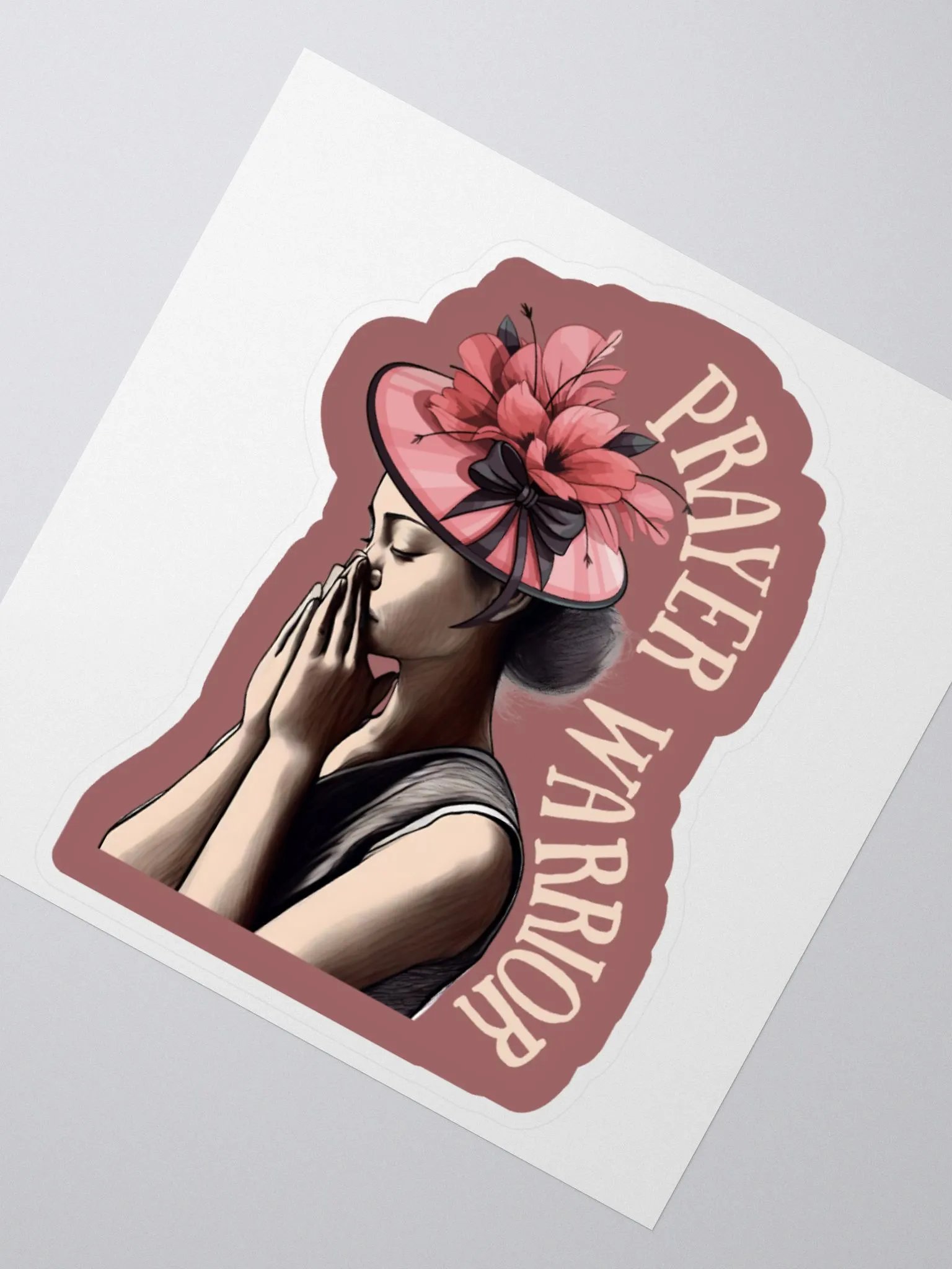 Prayer Warrior Church Lady Sticker product image (1)