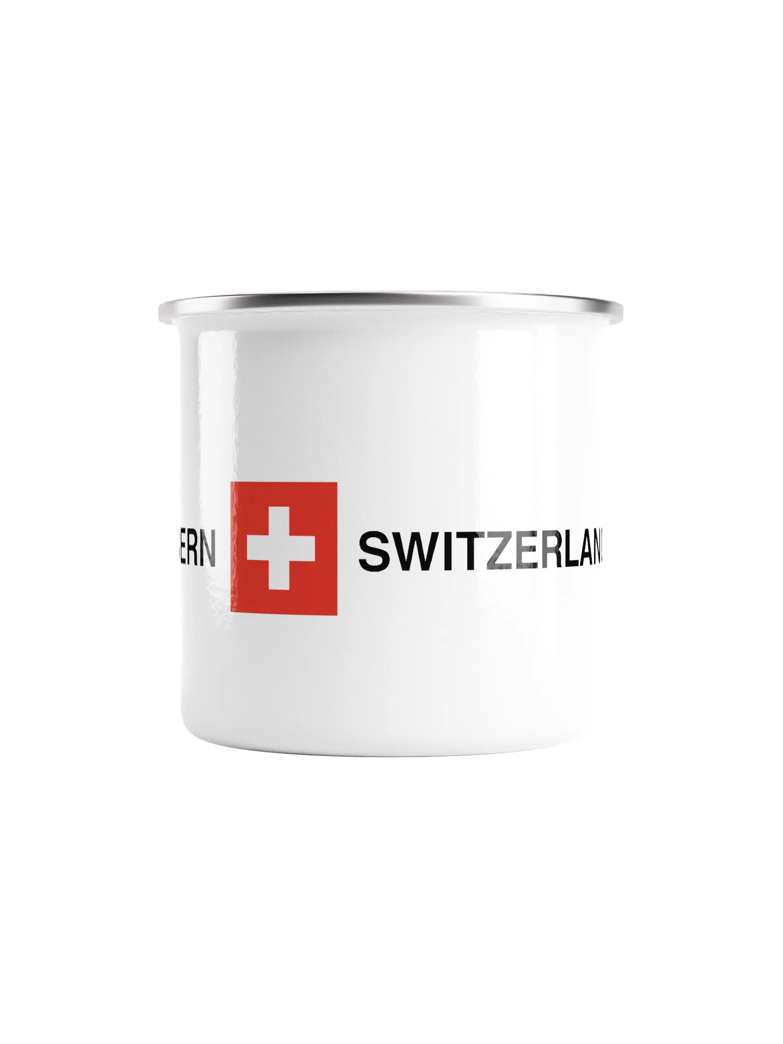 Bern Switzerland Enamel Mug | Minimalist Travel Camping Cup product image (3)