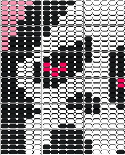 [ Digital ] 💗 Love @ First Scream — Pony Bead Pattern product image (2)