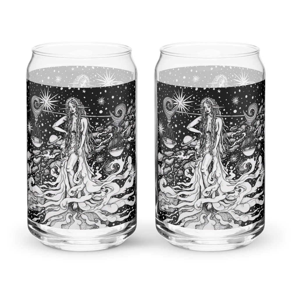 Libra Zodiac Can-Shaped Glass product image (8)