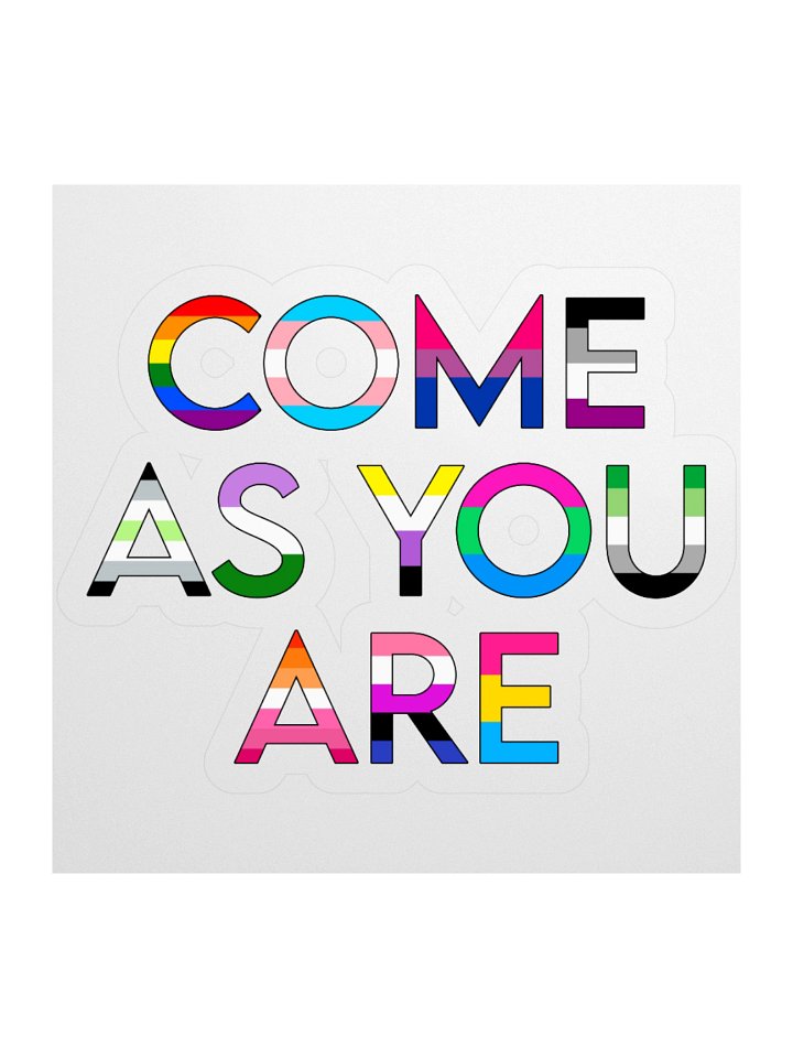 Come As You Are sticker product image (3)