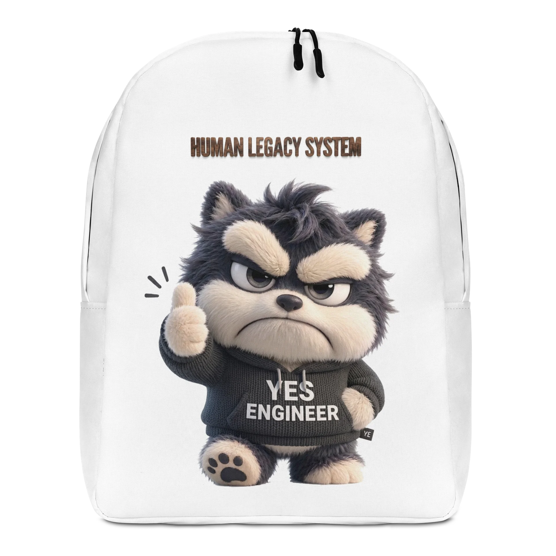 HUMAN LEGACY SYSTEM | AI Infrastructure Meme Backpack for Developers Gift Idea Tech Apparel product image (1)
