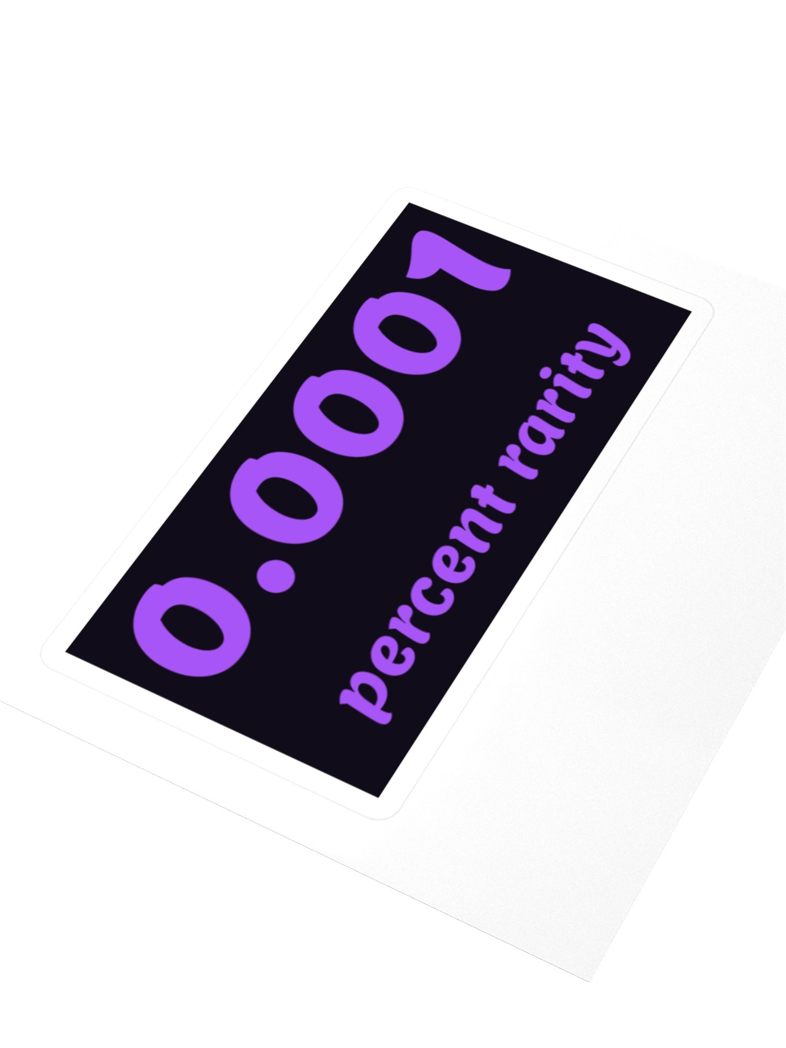 0.0001% Rarity — Block Sticker product image (3)