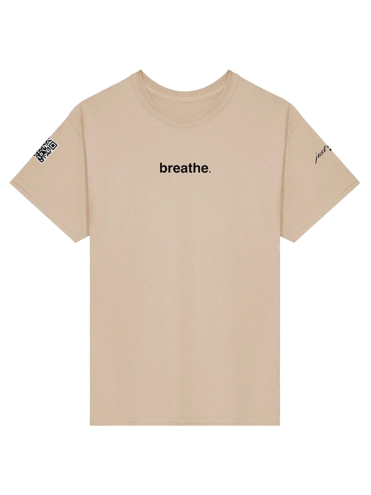 breathe. tee (Sand & White)