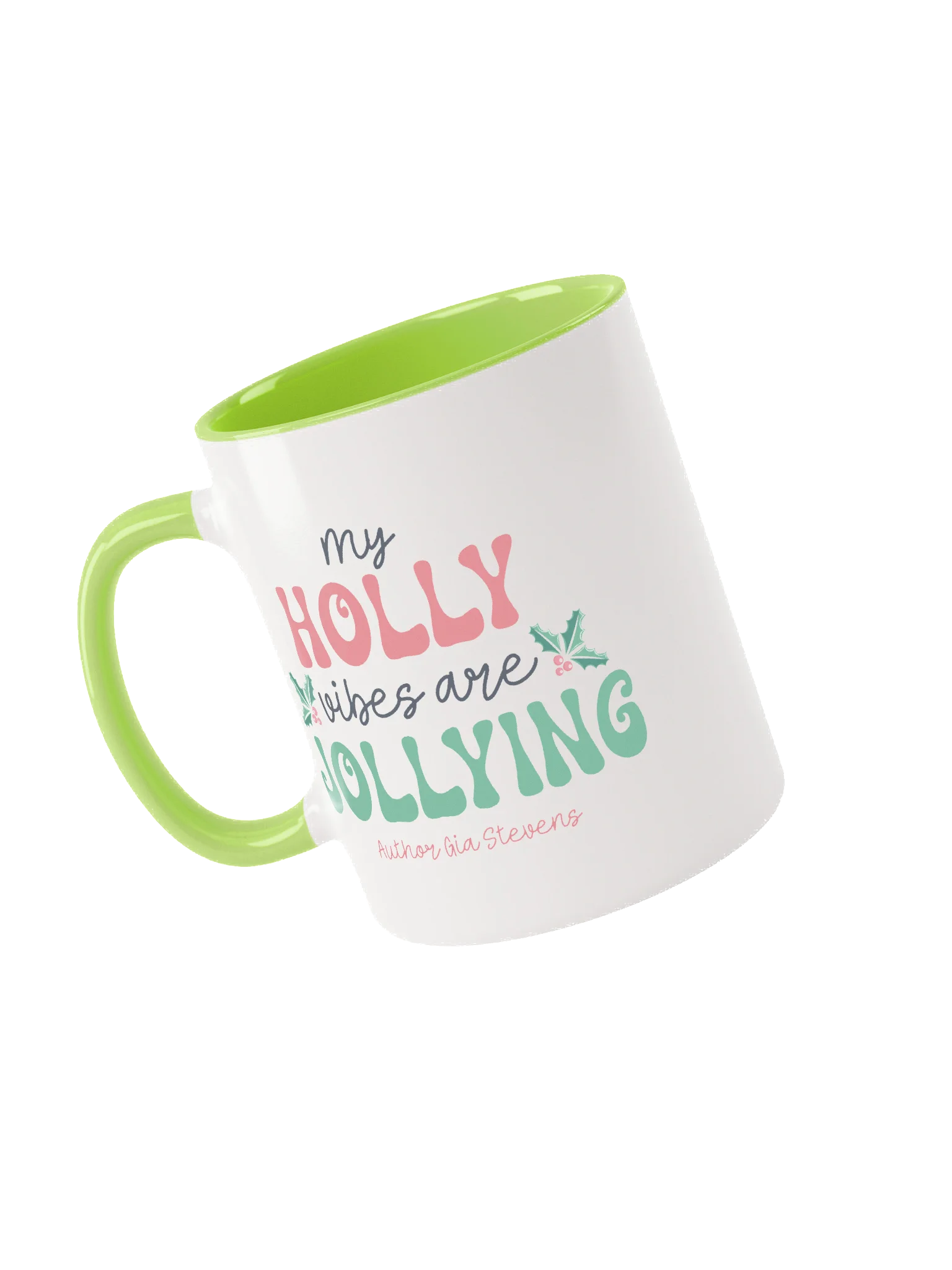 Holly Jolly Vibes Festive Ceramic Mug product image (5)