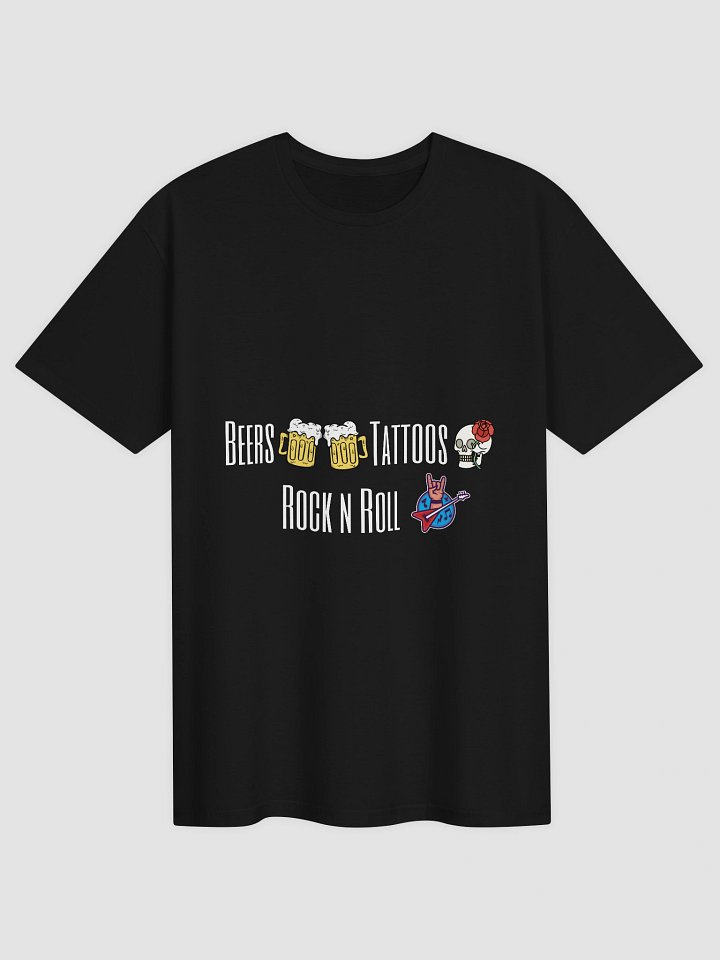 RockNRoll Skull & Beer Sticker Collage T-Shirt product image (1)