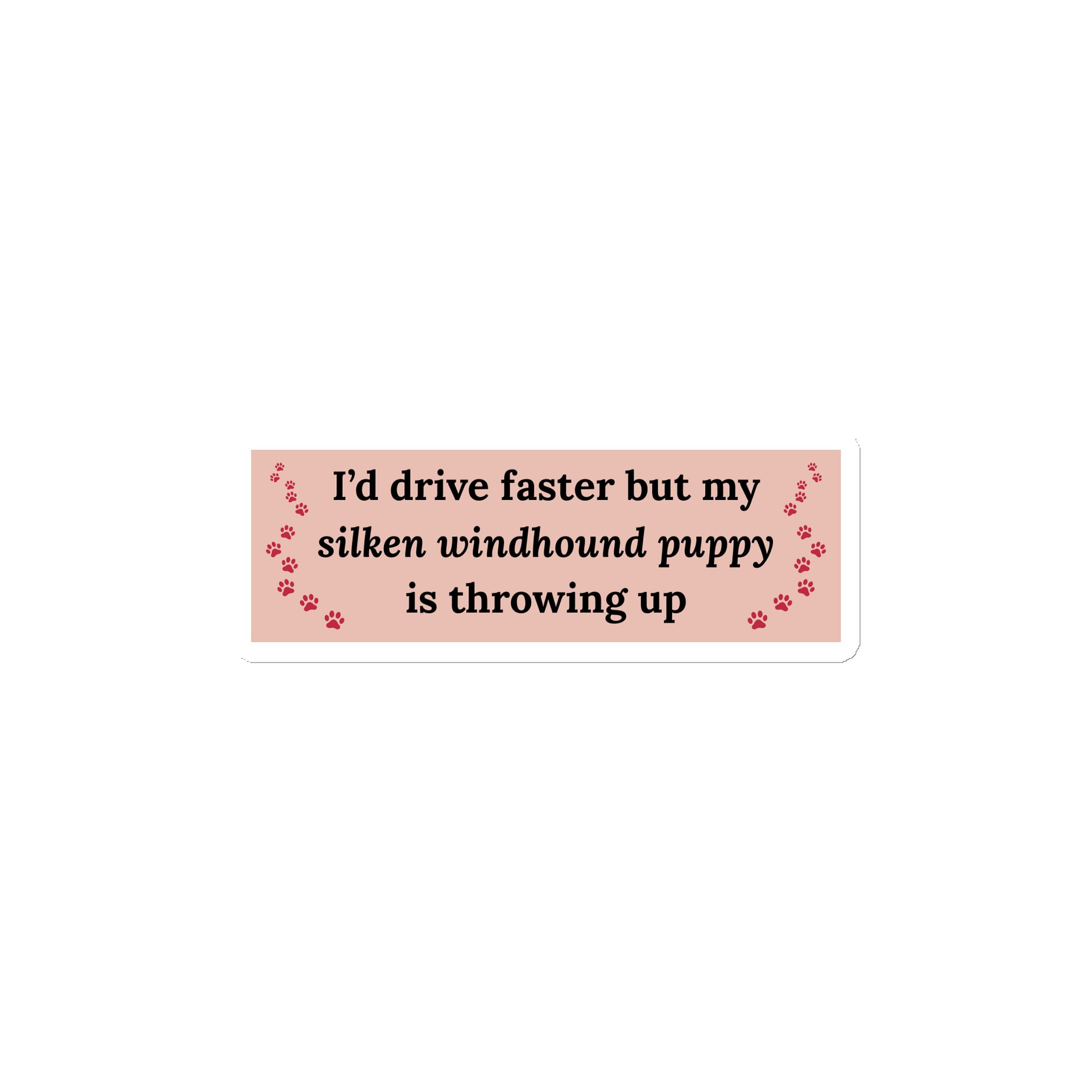 Carsick Puppy Magnet - Pink product image (1)