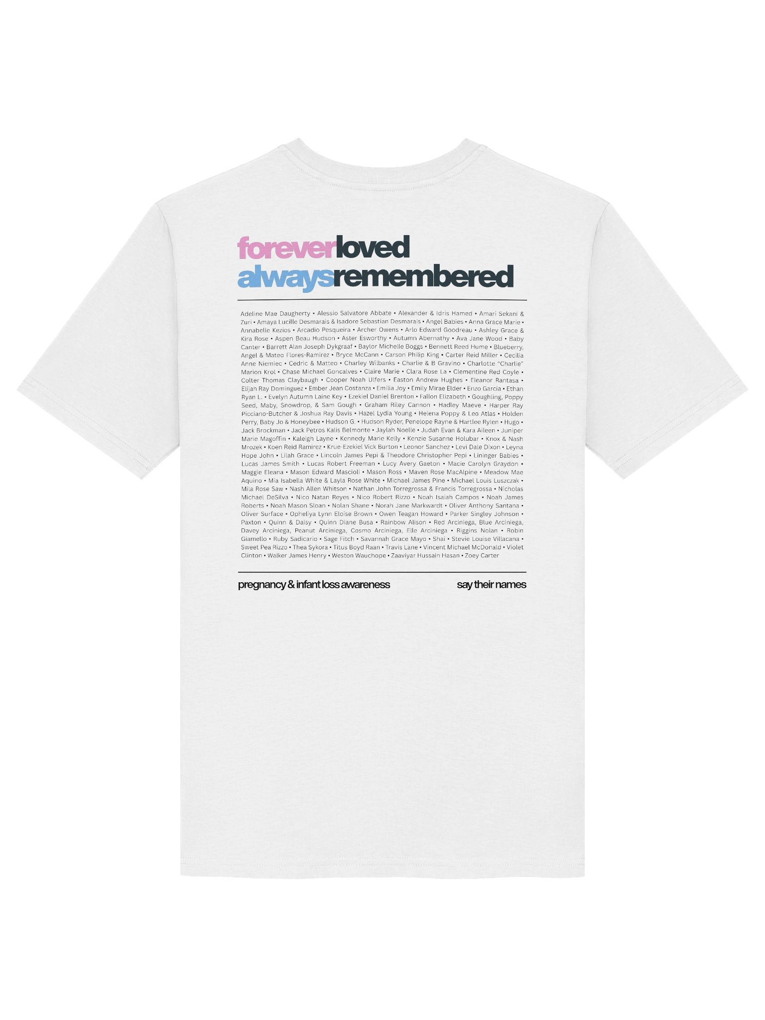 '1 in 4' Floral 2026 Memorial Shirt (organic cotton, light) product image (4)