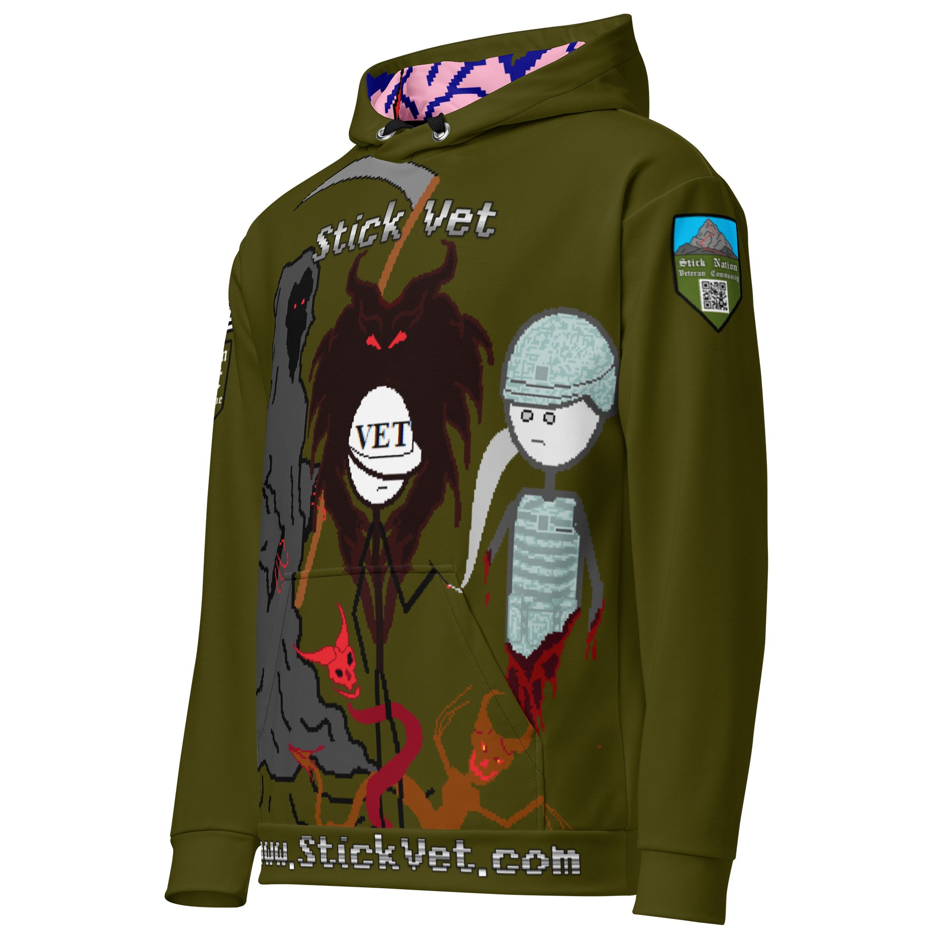 Green Stick Vet's Demons Hoodie product image (3)