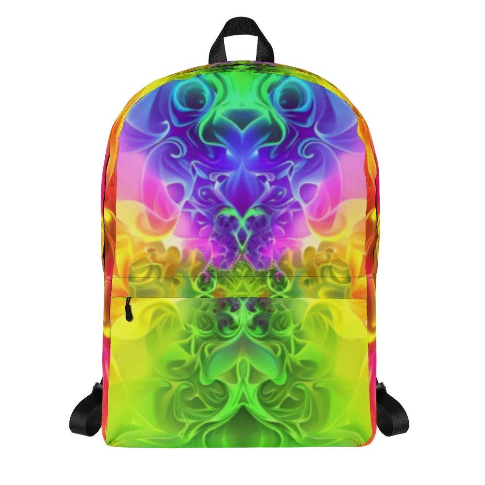 Rainbow Fractal Backpack - Fun Style & Function product image (9)