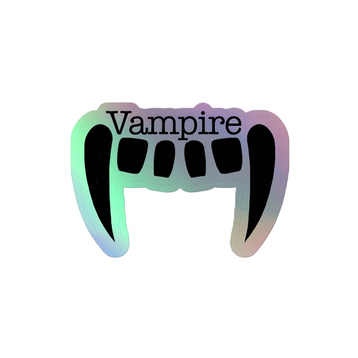 Vampire Holographic Sticker product image (2)