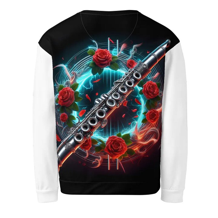 Melodic Roses and Silver Flute - Unisex Sweatshirt #9 product image (2)