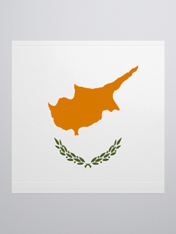 Cyprus Flag Sticker | Copper Island Design | Durable Vinyl | 3 Sizes product image (3)