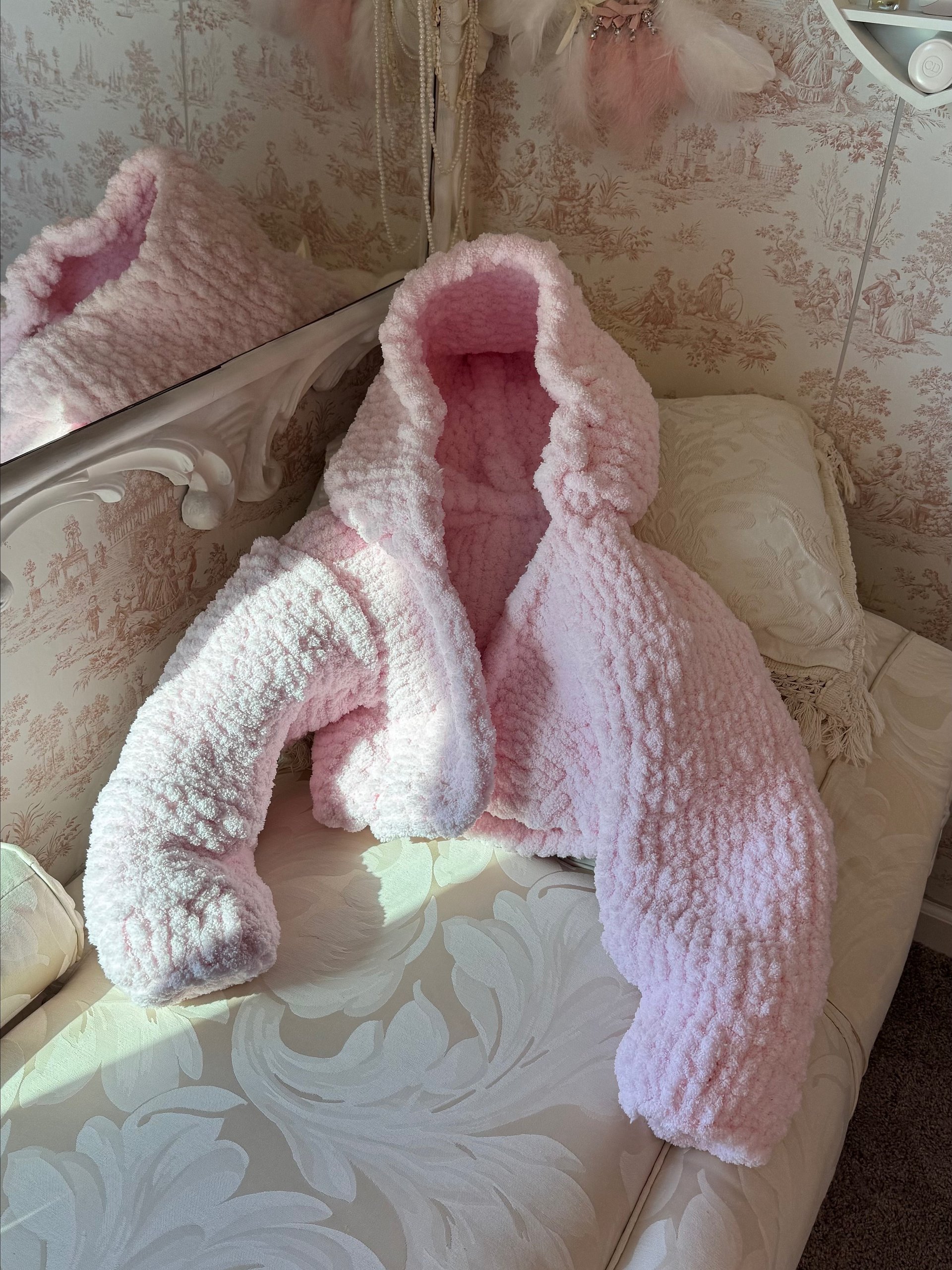Crochet hooded jacket (preorder) product image (1)