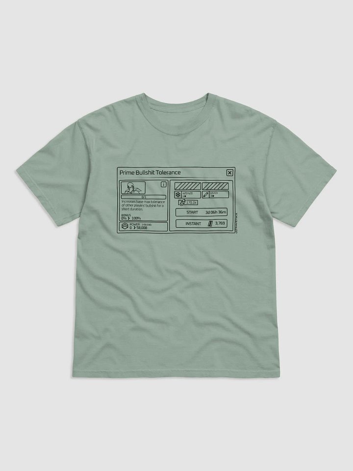 Prime Bullshit Tolerance (Black) product image (1)