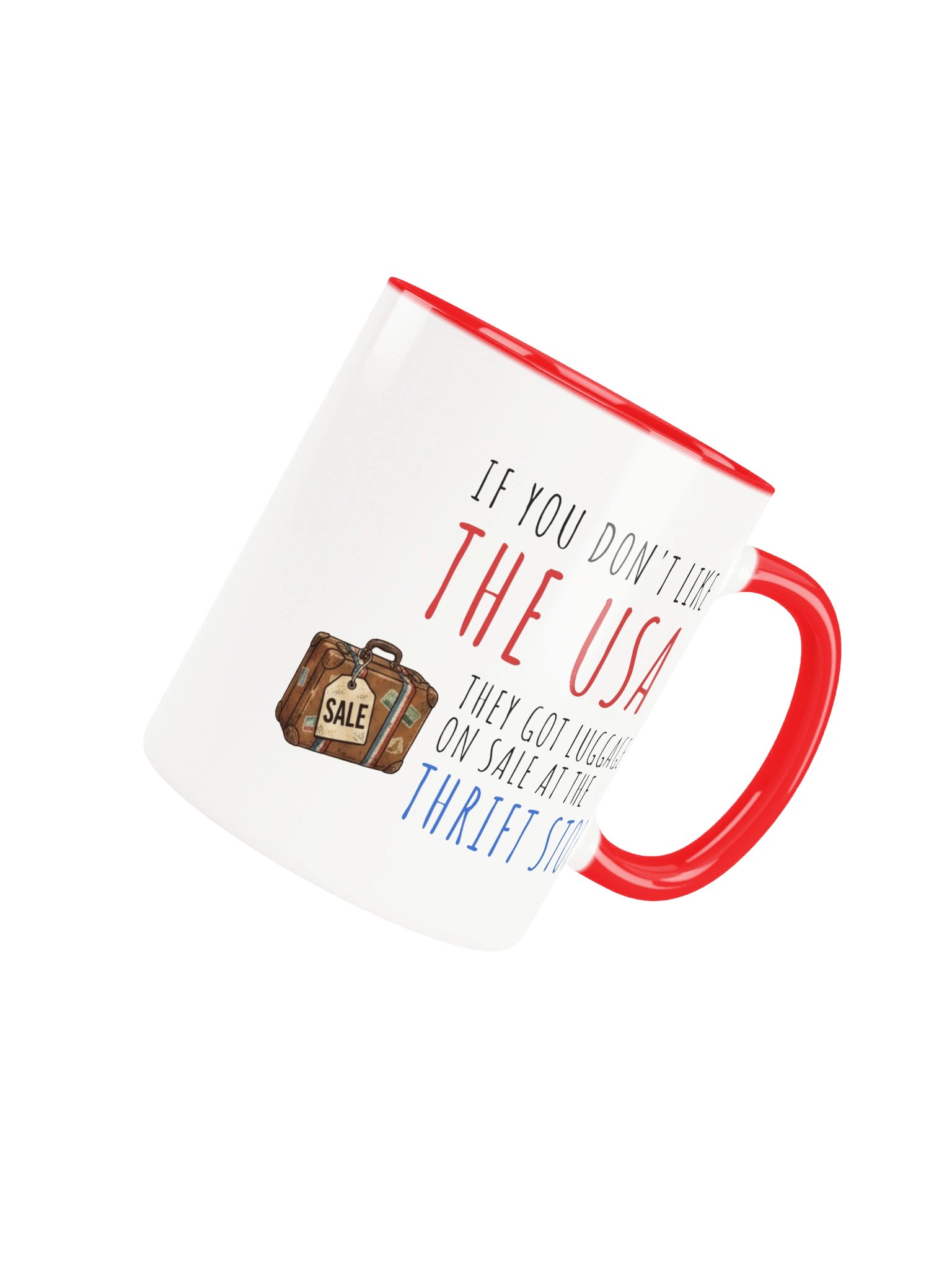 The Luggage Mug - Red Handle product image (7)