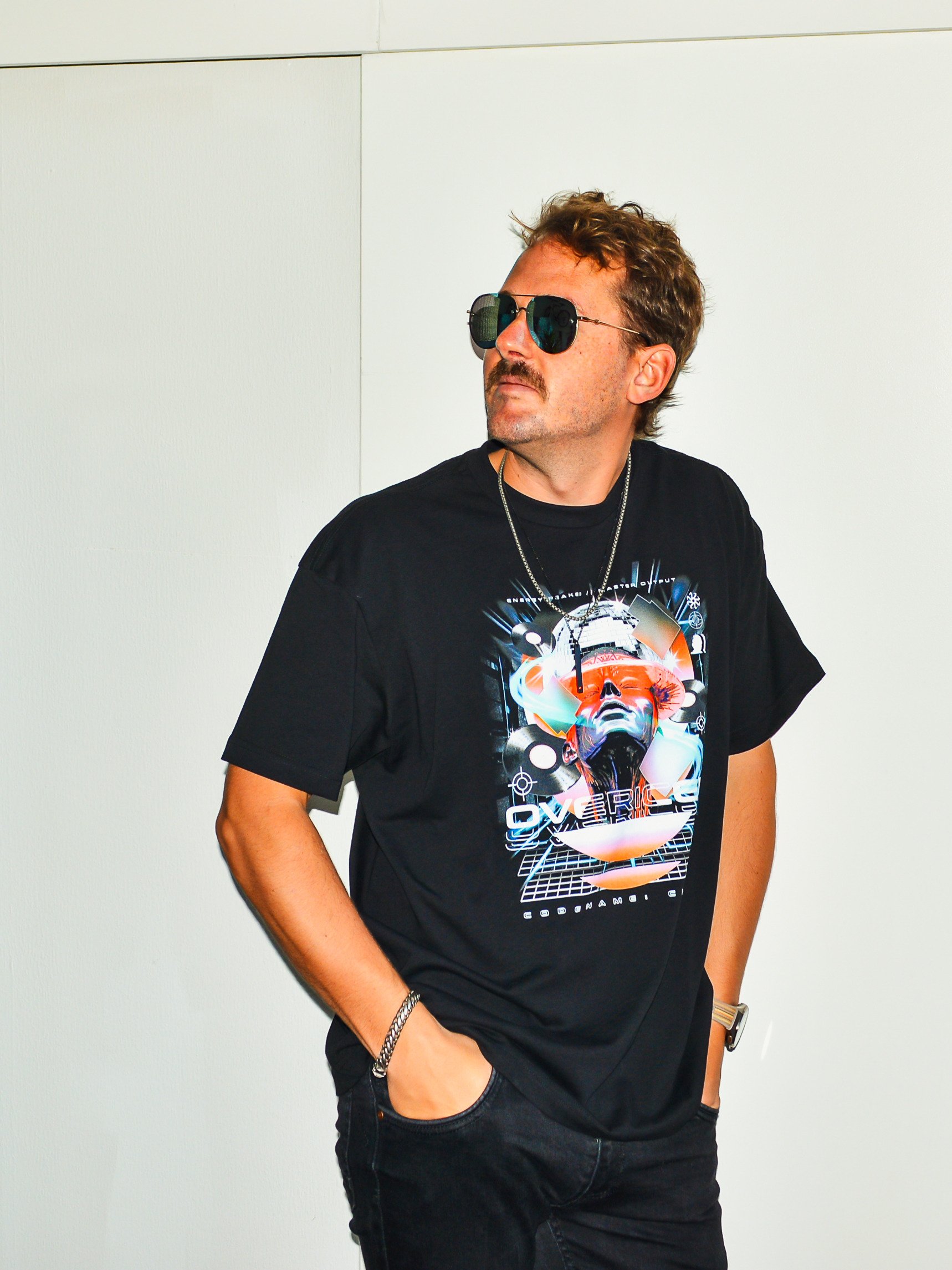 DJ Shirt – Chaos: Retro, Disco ball, Record, Tron product image (5)