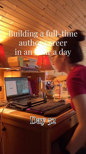 Day 52 of building a full-time author career in an hour a day. Today: approving the digital proof with @ingramsparkbooks and ...