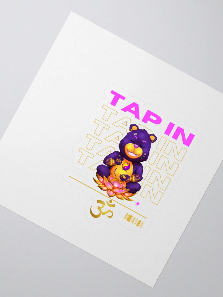 Zen Bear Kiss Cut Stickers product image (2)