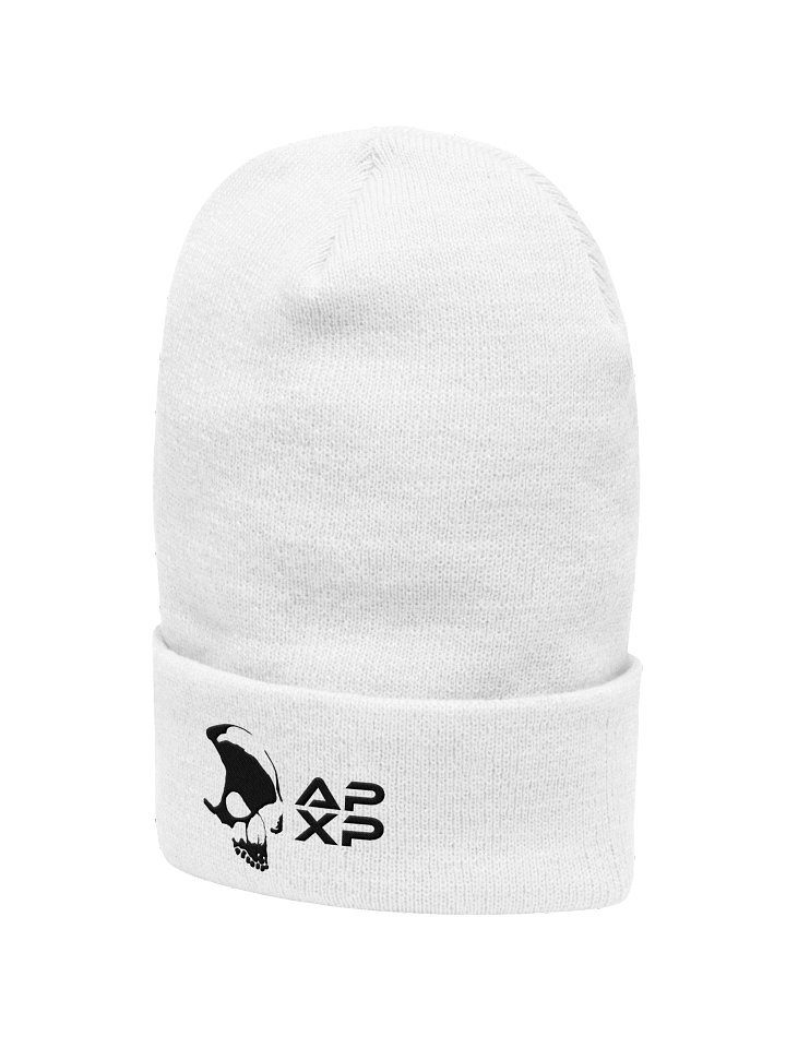 Armada Skull APXP Yupoong Cuffed White Beanie product image (2)