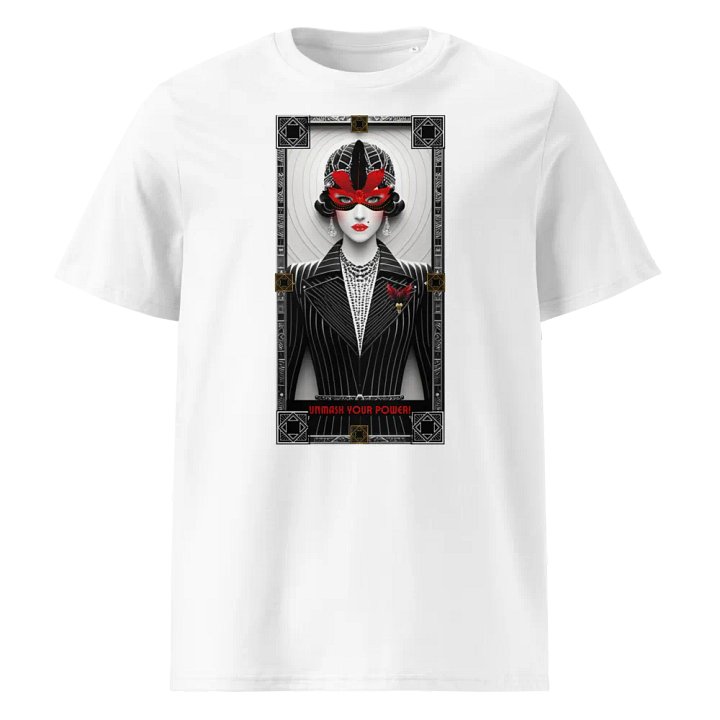 Unmask your Power Unisex Organic Cotton T-Shirt. product image (1)