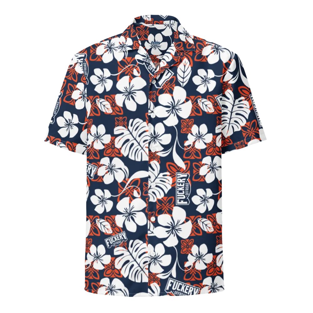 Fuckery Offroad Hawaiian Shirt - Blue/Orange product image (1)