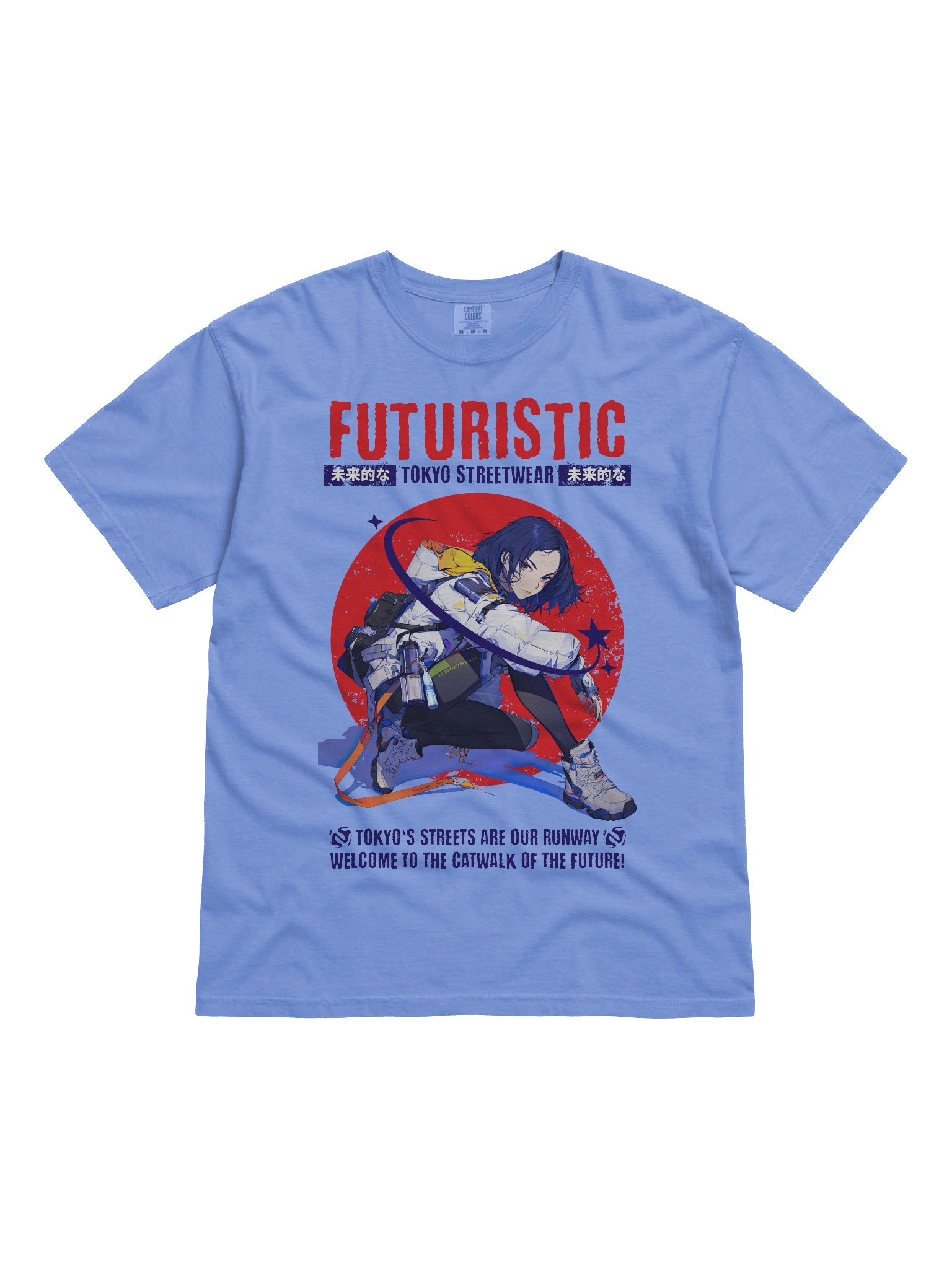 Y2K Japan Anime Tee Futuristic Fashion Tokyo Streetwear product image (6)