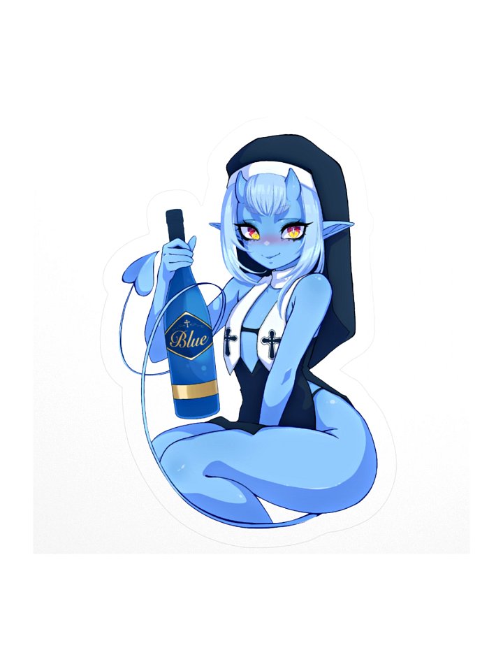Blue Wine Sticker product image (1)