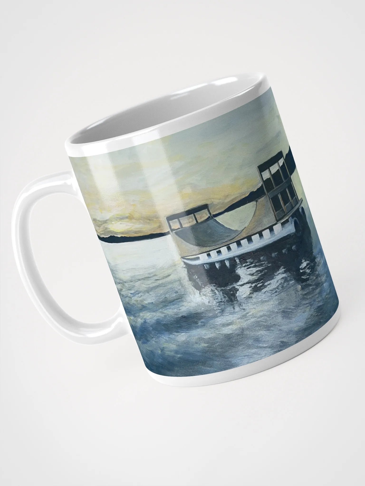 Rampboat painting coffee mug product image (4)