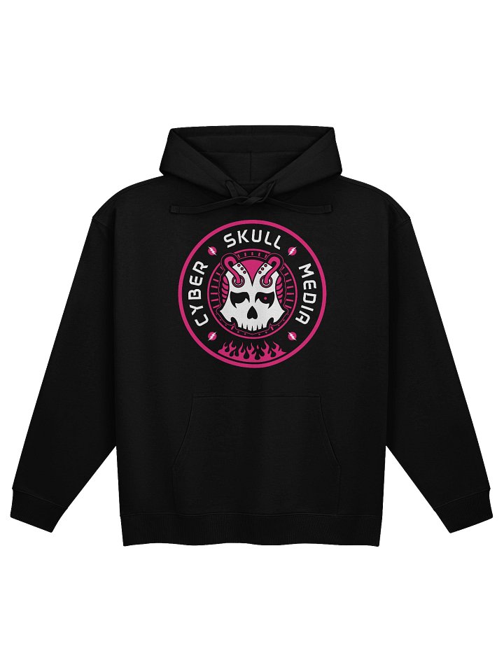 Cyber Skull Media Logo Hoodie | Pink (Premium) product image (1)