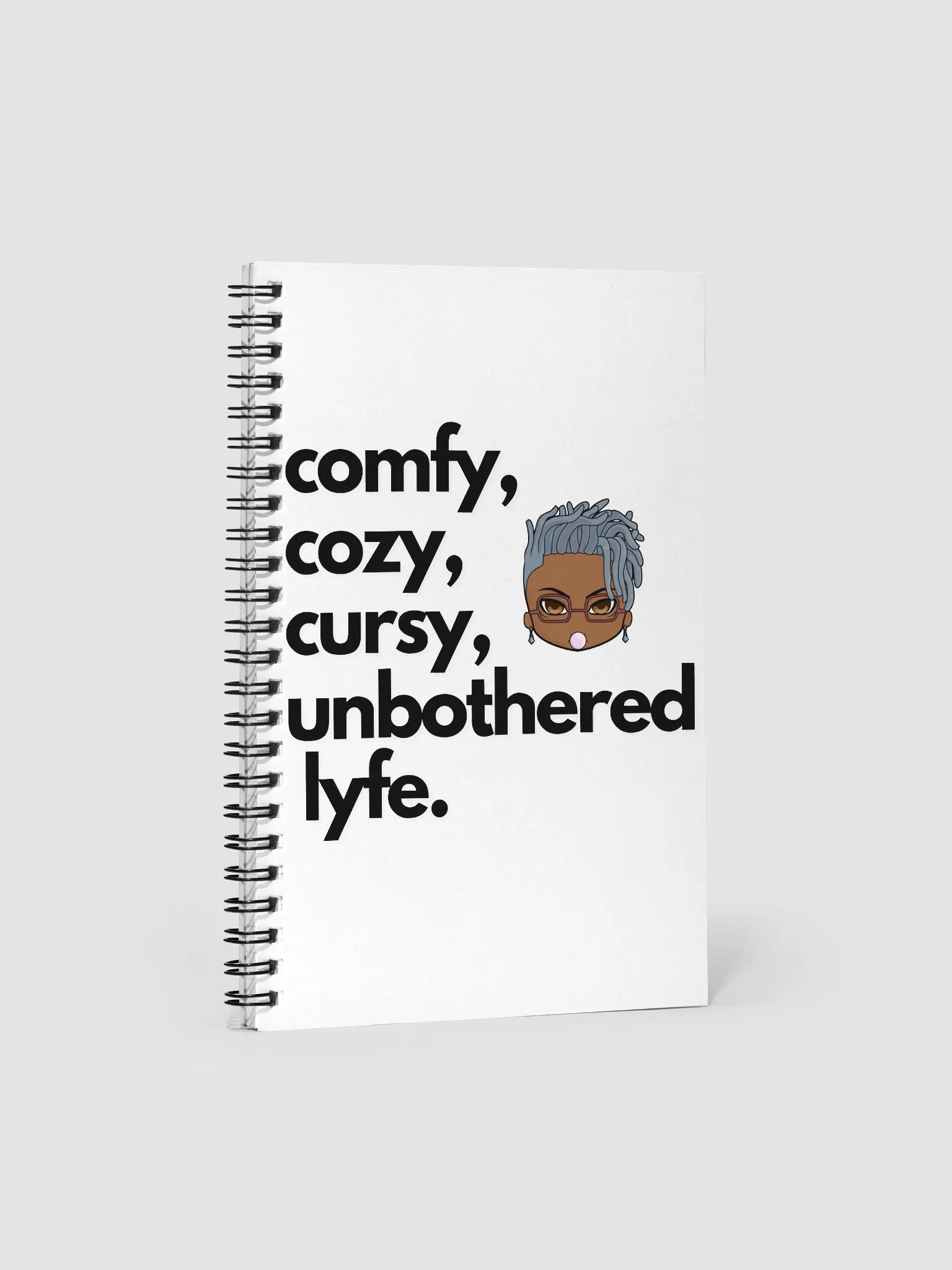 Unbothered Lyfe - ComfyCozyCursy Notebook product image (1)