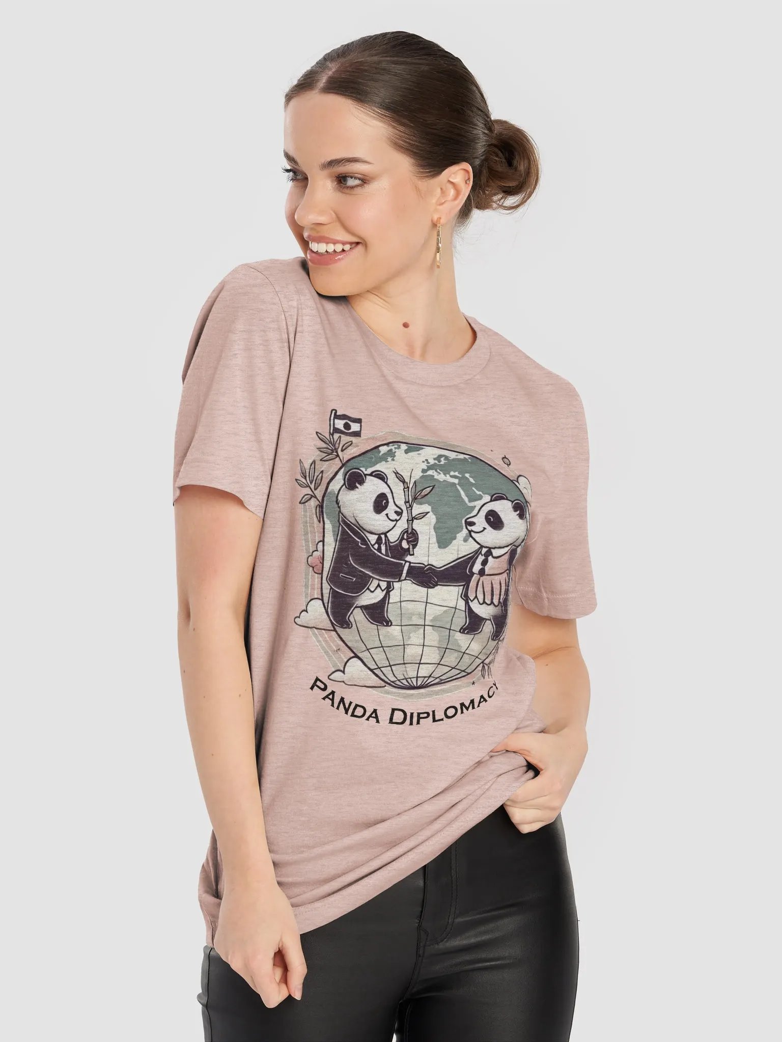 Panda Diplomacy Tee (Light Colors) product image (5)