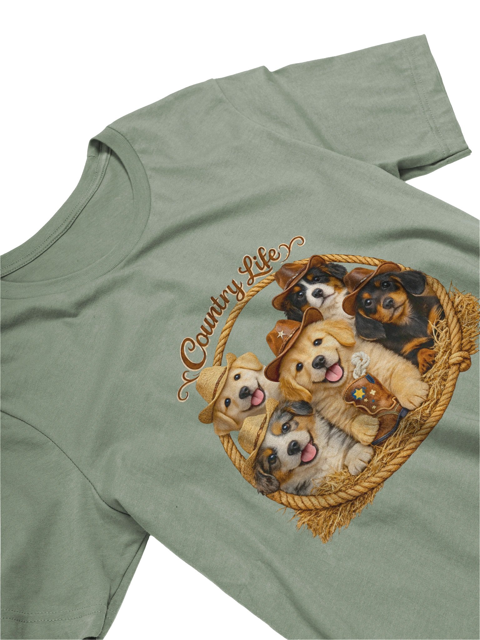 Pawsome Puppies Cowboy Circle T-Shirt product image (4)